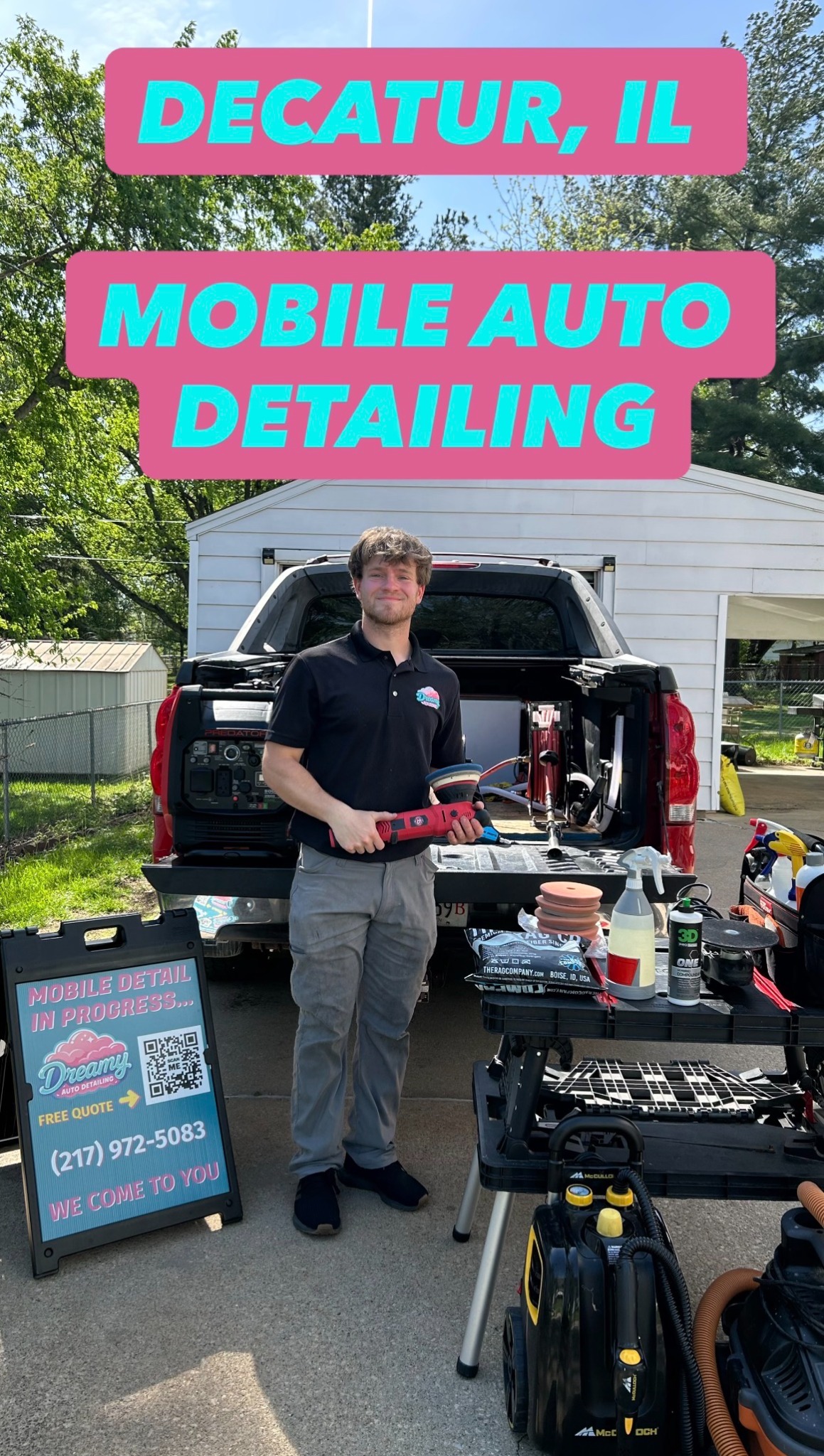 Dreamy Auto Detailing Facebook ad: Ready For A Clean Car Again?