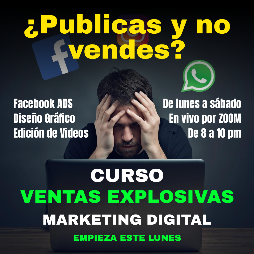 Miguel Ángel Cardozo exxito21 Facebook ad: CLASES EN VIVO POR ZOOM