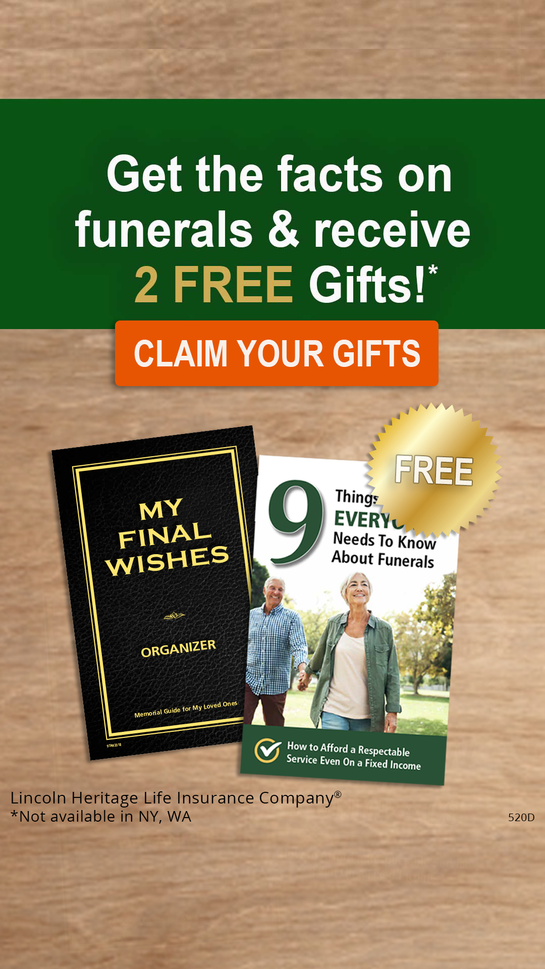 Lincoln Heritage Funeral Advantage Facebook ad