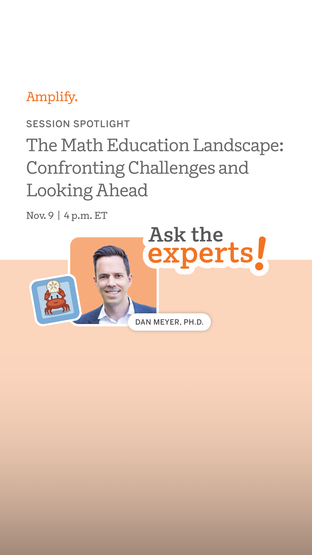 Amplify Education Facebook ad: Free professional learning