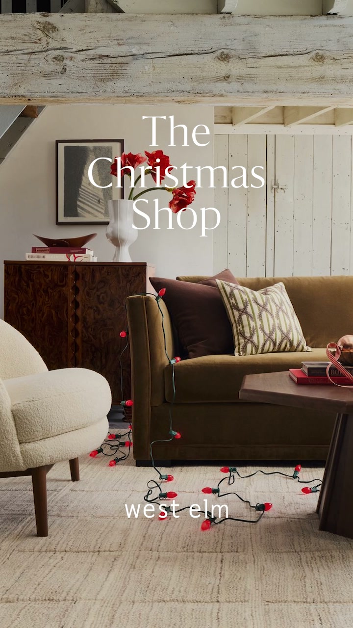 West Elm Facebook ad: The Christmas Shop