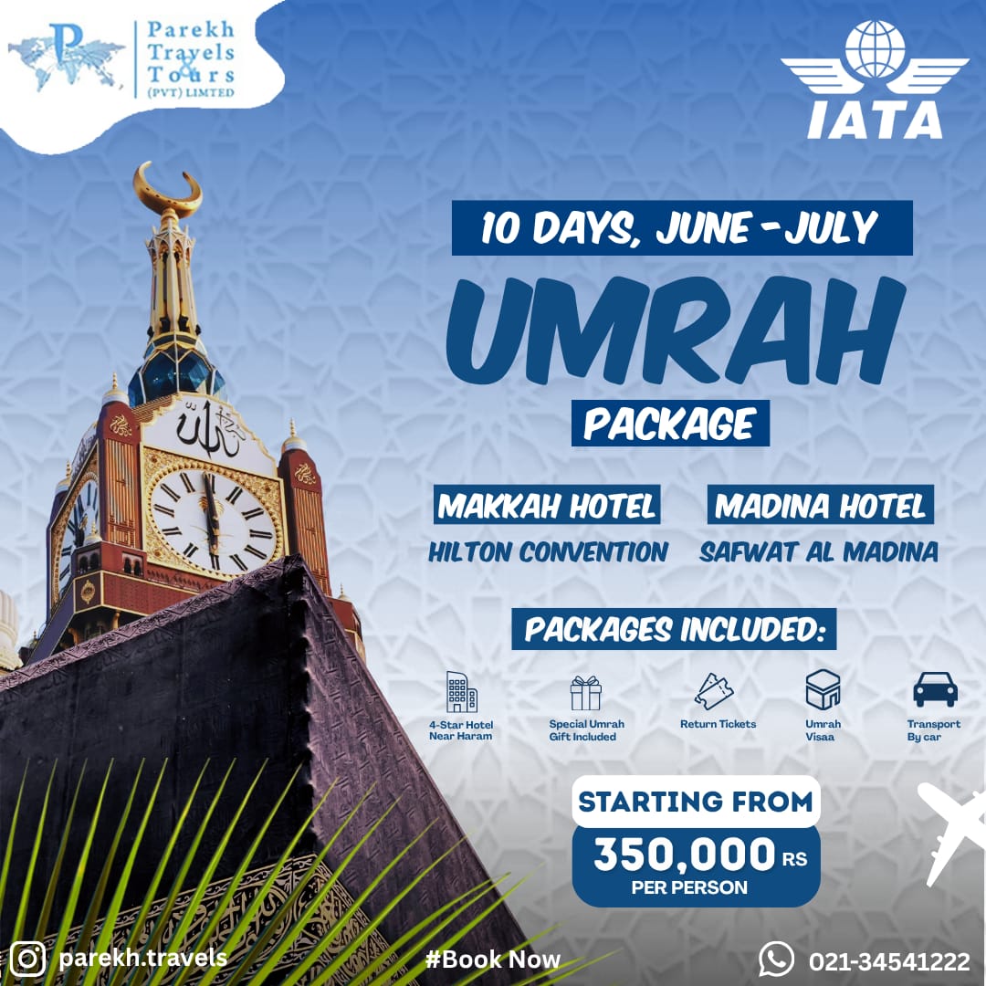 Parekh Travels & Tours Facebook ad: Limites Seats Avail Now.