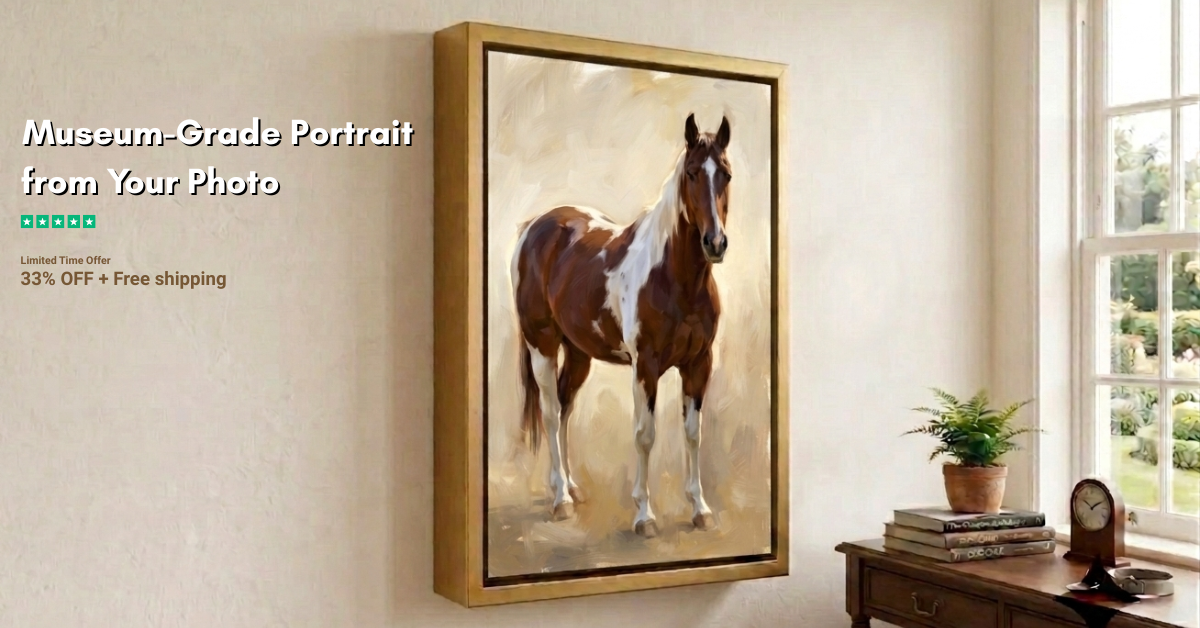 Pemberton Portraits Facebook ad: 48h Left: 33% OFF + Free Shipping