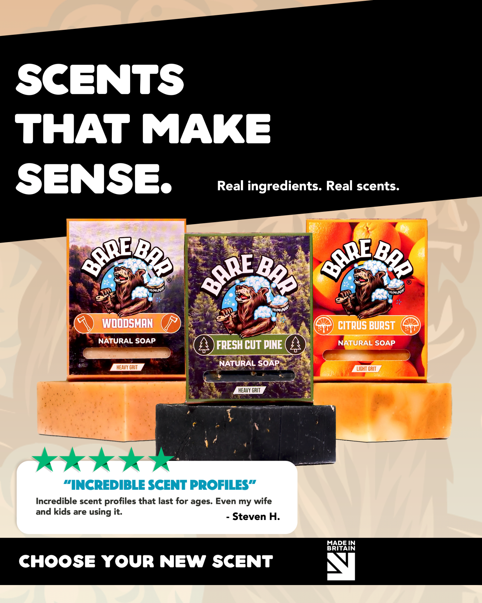 BARE BAR Facebook ad: Nature in Every Bar