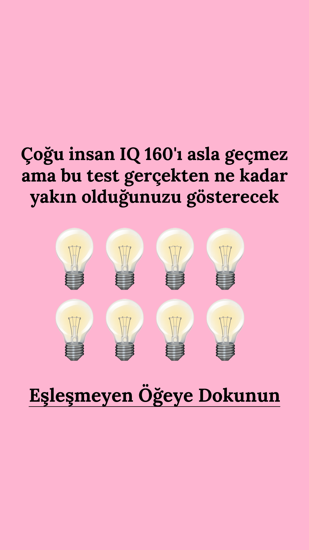 Zeka Testi Facebook ad: 30 soruyu cevapla ve sonucunu öğren
