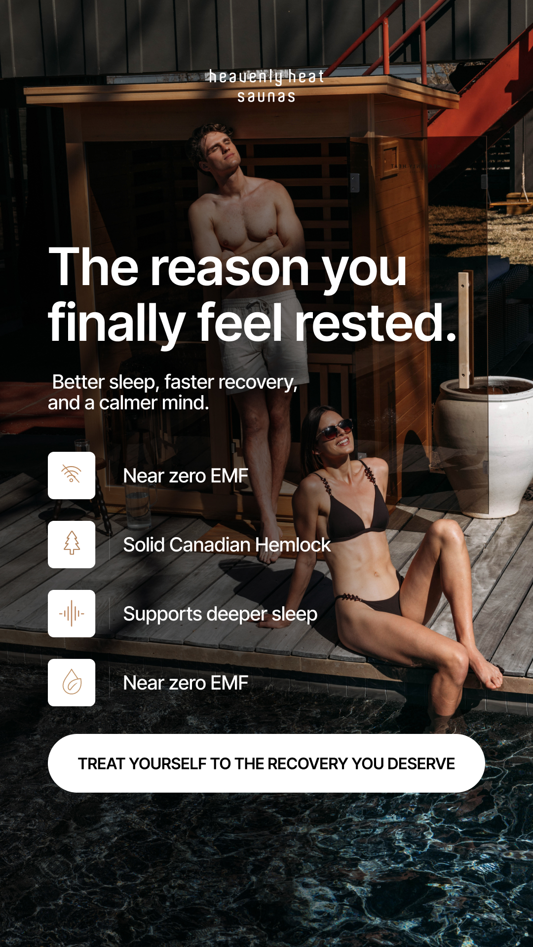 Heavenly Heat Saunas Facebook ad