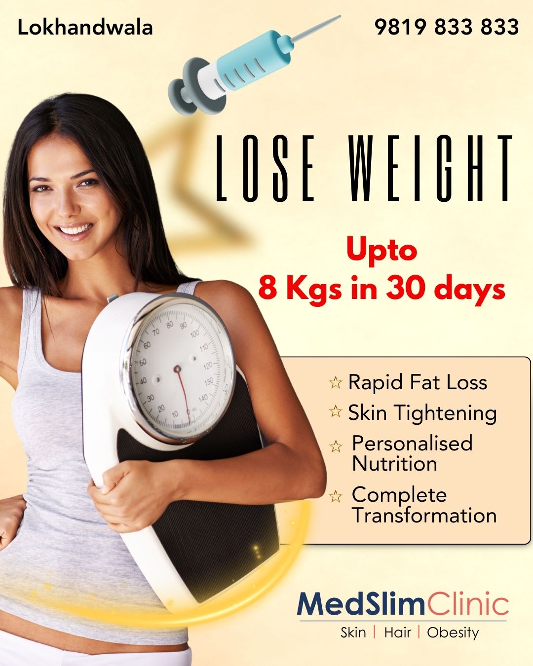 MedSlim Clinic Facebook ad: Weight Loss, Sculpt Your Dream Body!