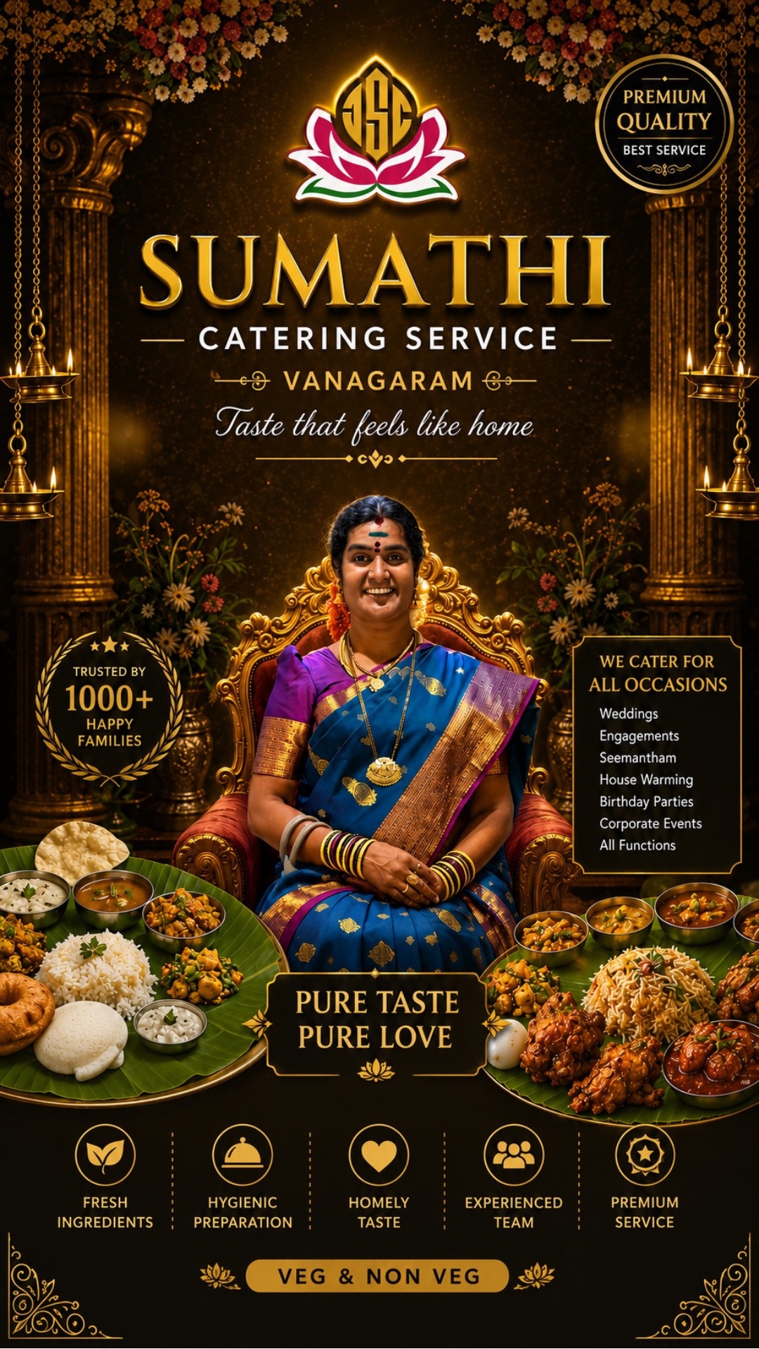 Sumathi caterers Facebook ad from Jun 10, 2026