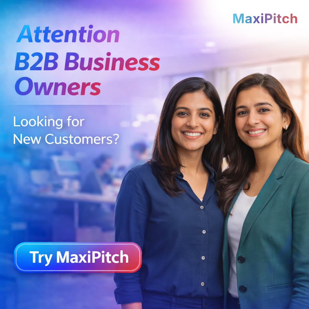 MaxiPitch Facebook ad: More Customers for B2B Businesses