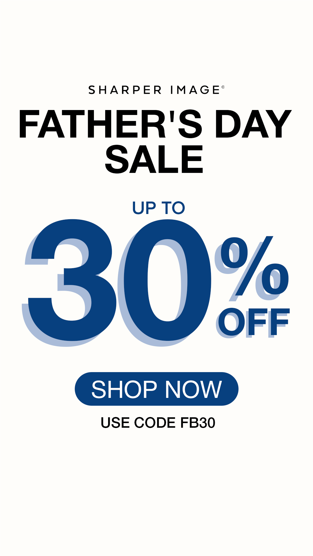 SharperImage.com Facebook ad