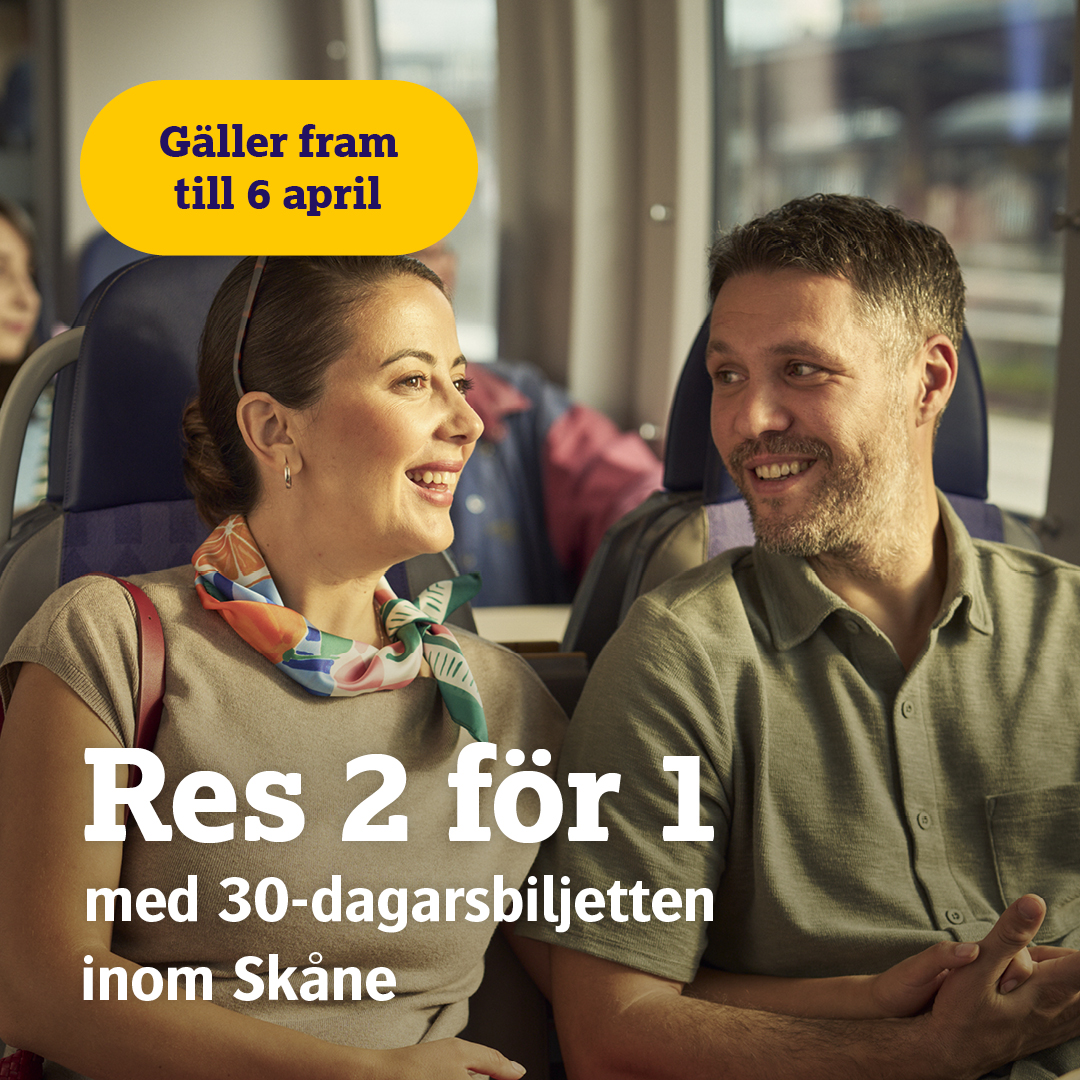 Skånetrafiken Facebook ad: Ta med vem du vill