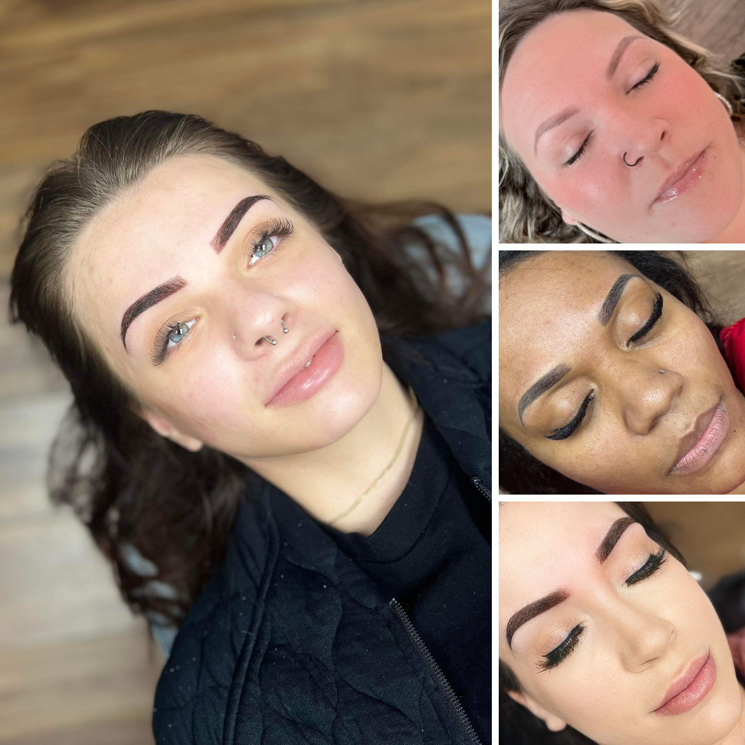 Creative Faces Permanent Makeup and Med Spa Facebook ad: OKC Permanent Brows Promo