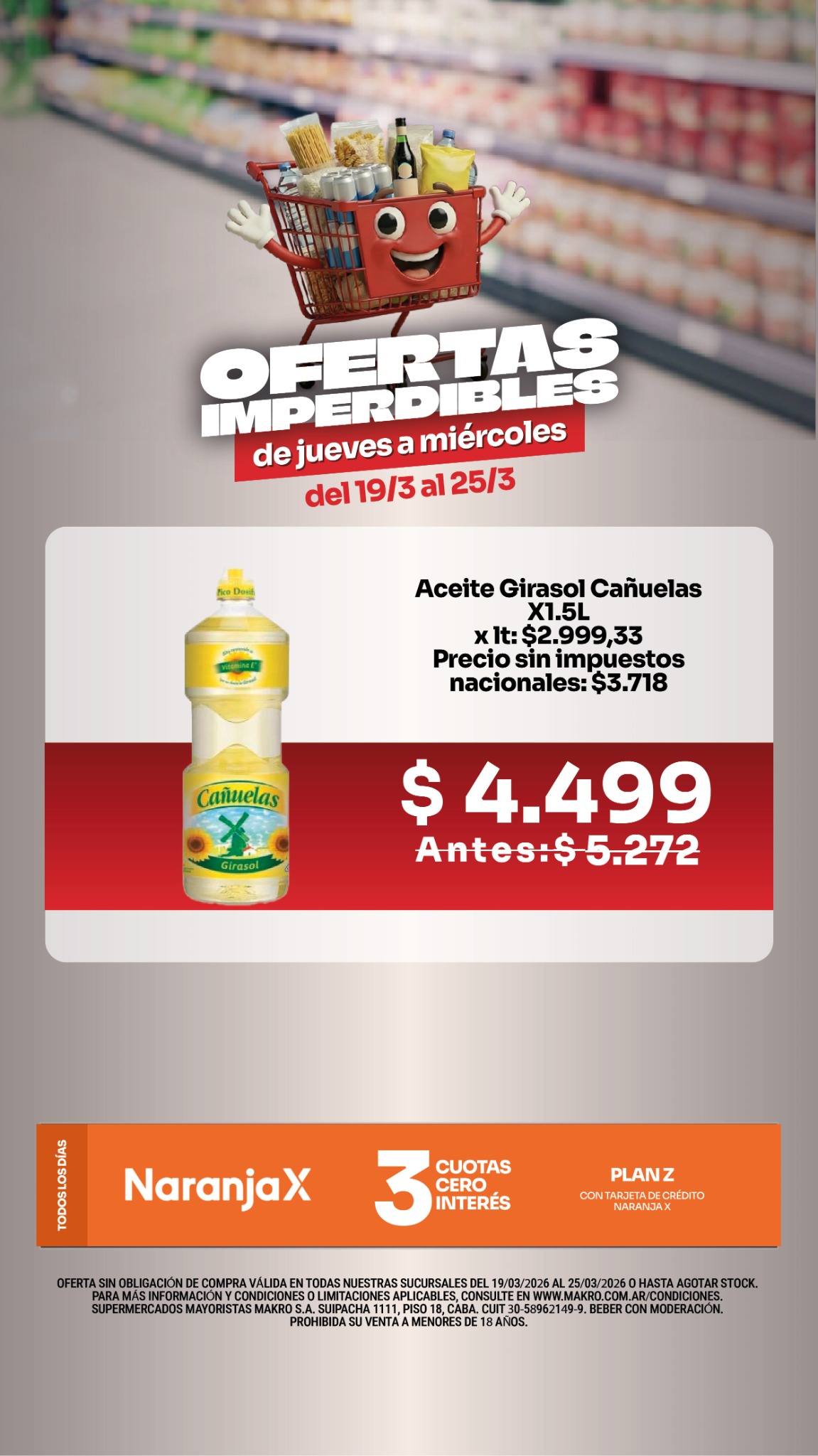 Makro Argentina Facebook ad from Mar 19, 2026