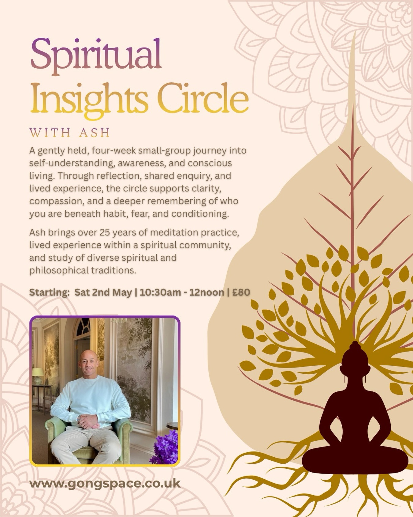 Gong Space Facebook ad: Holistic Workshops Derby | Holy Fire Reiki, Tantra & More…