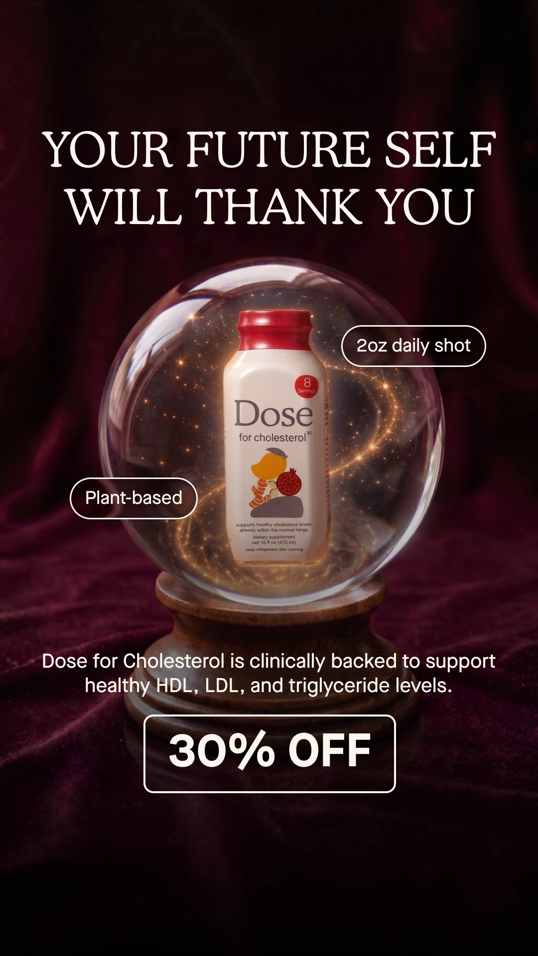 Dose for Cholesterol Facebook ad