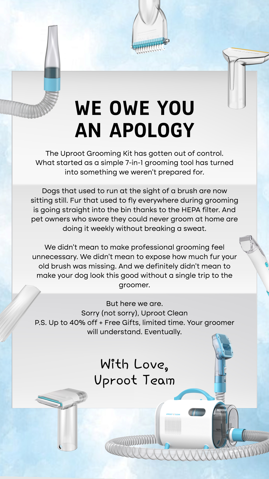 Uproot Clean Facebook ad