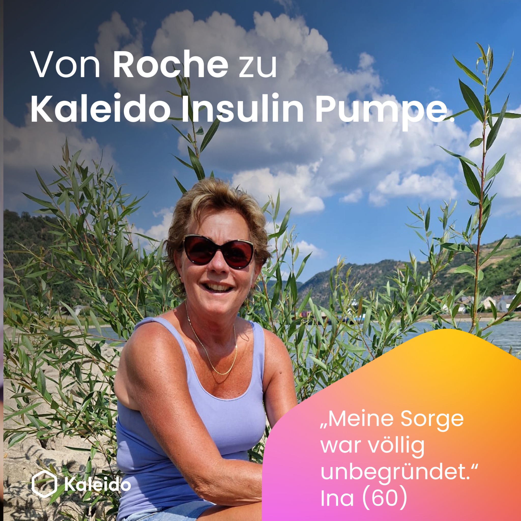 Kaleido Facebook ad: Sprich mit deinem Diabetesteam, um auf Kaleido umzusteigen.