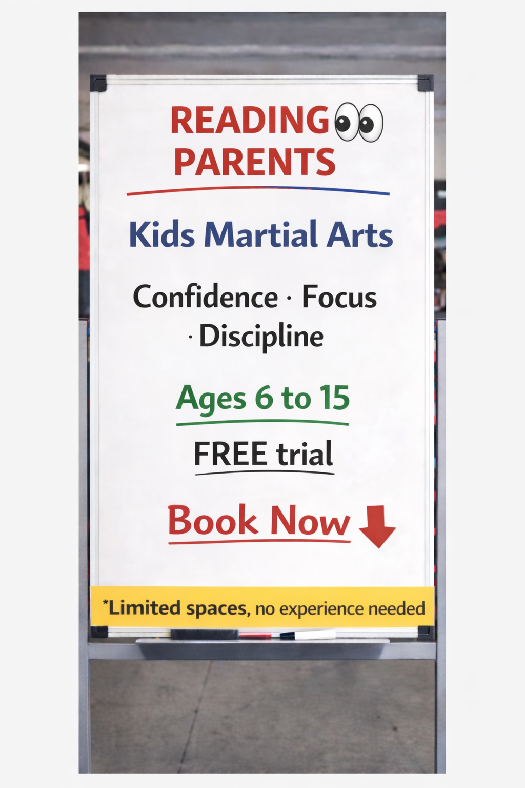 KickFit Martial Arts - Reading Facebook ad