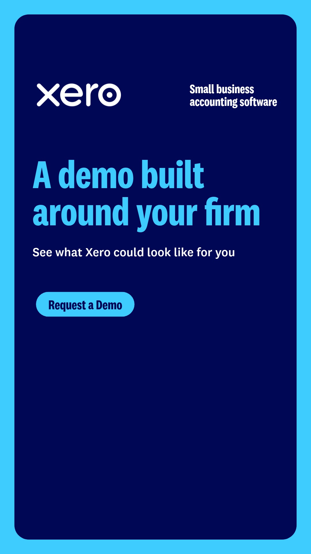 Xero Facebook ad