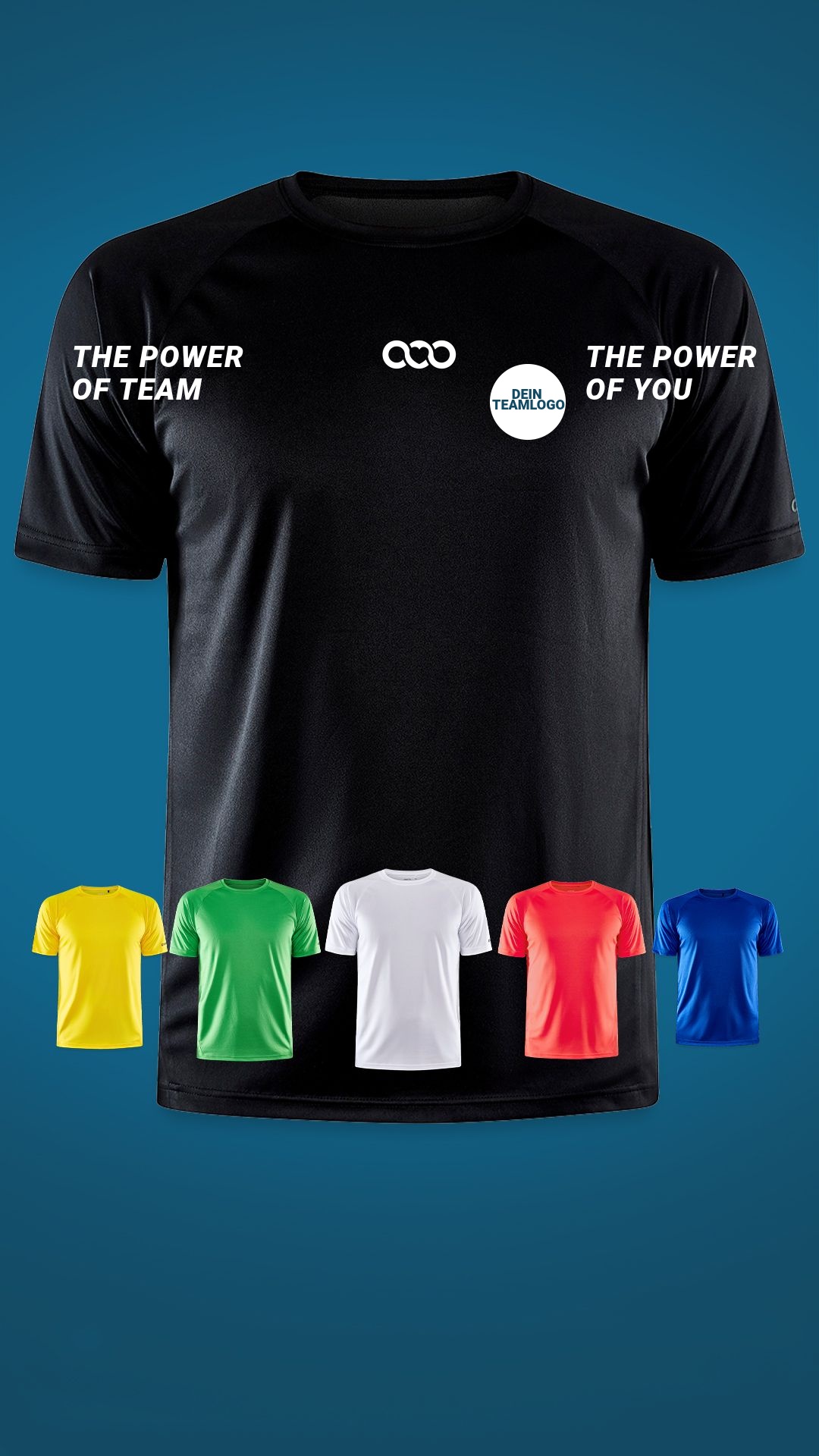 TeamShirts Facebook ad: Craft Sportswear mit Deinem Logo