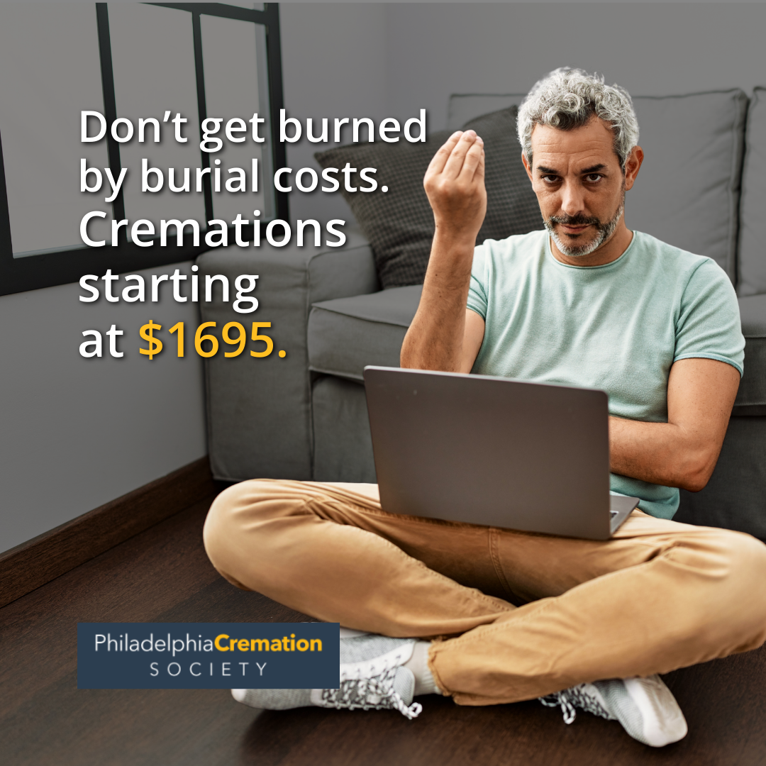 Cremation Society of Philadelphia Facebook ad: Cremation Plans from $1695