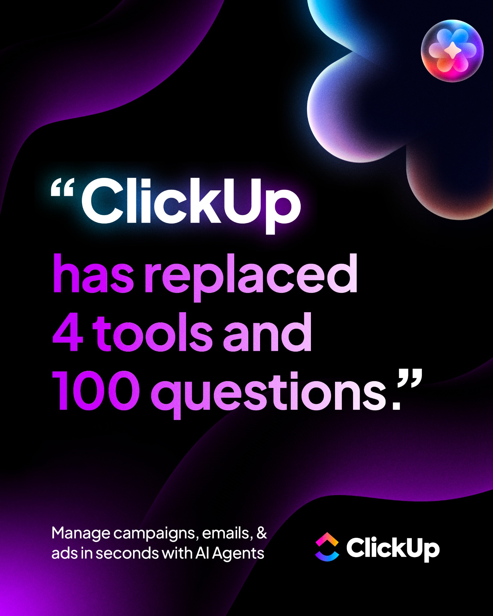 ClickUp Facebook ad