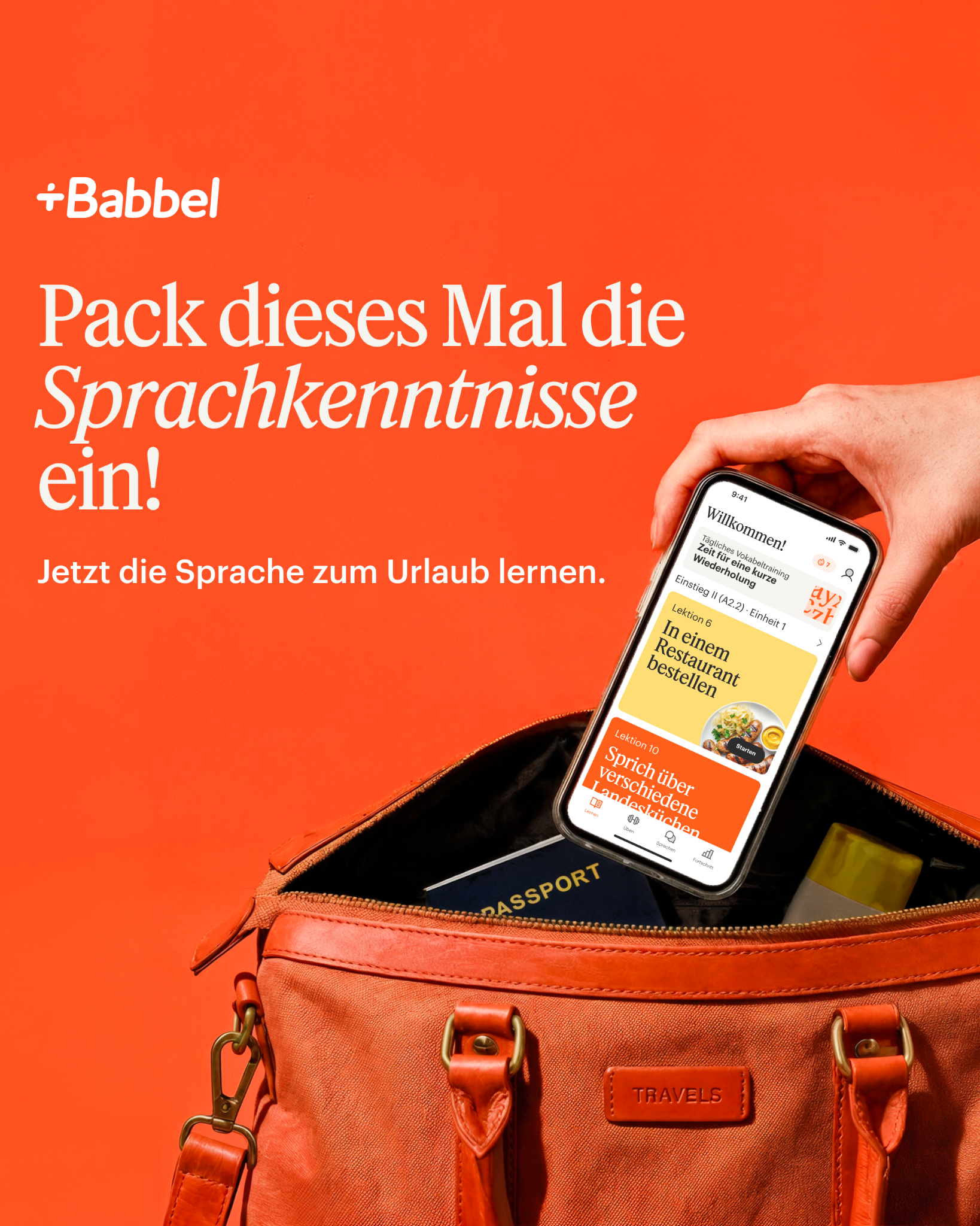 Babbel Facebook ad
