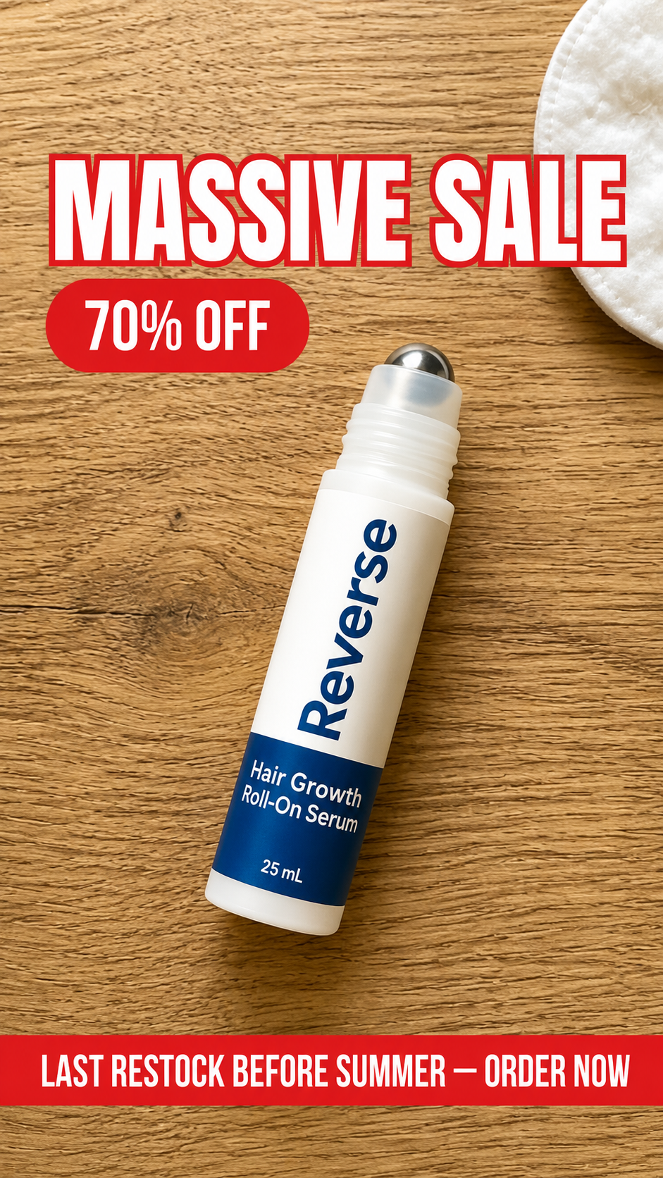 Reverse HairCo Facebook ad