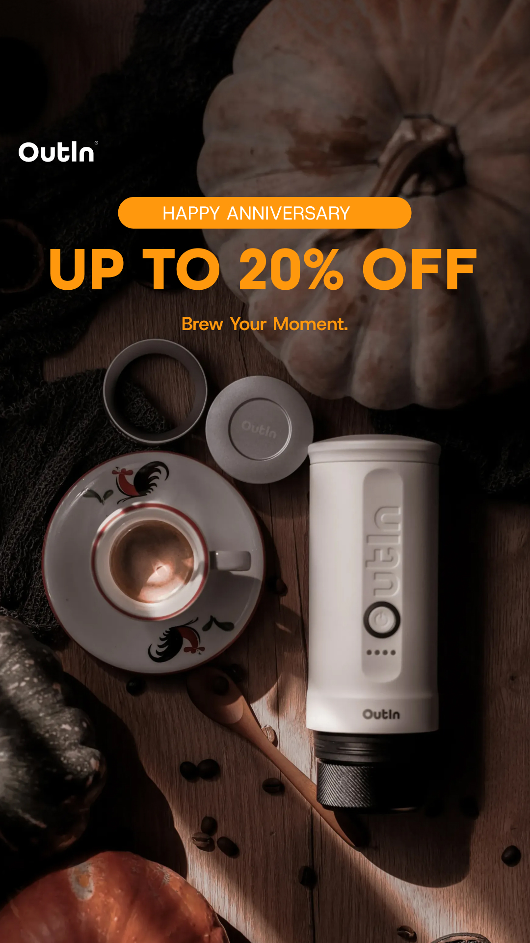 Outin Portable Electric Espresso Machine Facebook ad