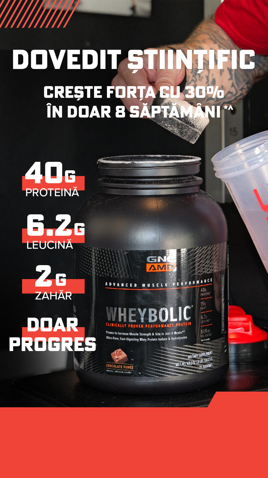 GNC Romania Facebook ad
