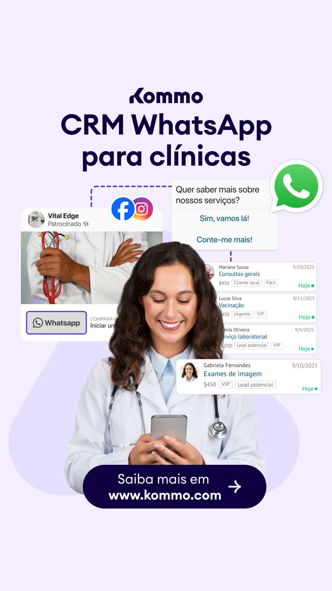 Kommo Brasil Facebook ad