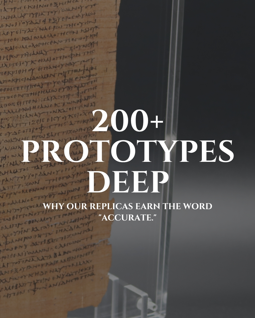 MS Historical Prints Facebook ad: Over 200 prototypes before a single manuscript reached…