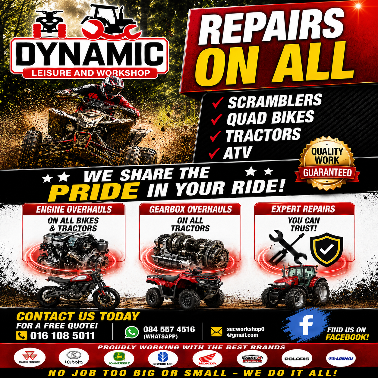 Dynamic Leisure & Workshop Facebook ad from Aug 16, 2026