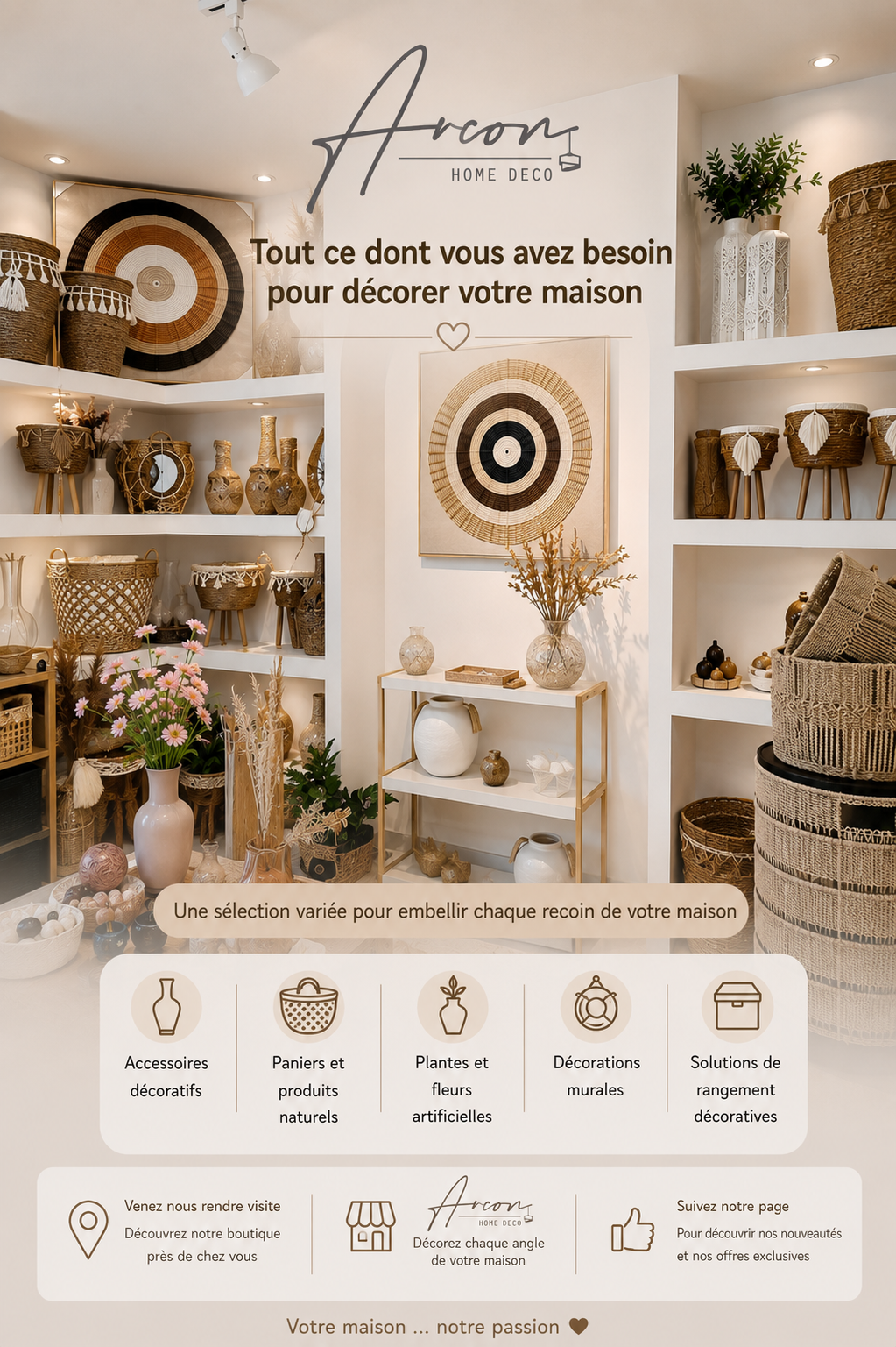 Arcon-Deco Facebook ad: Tout ce qu'il vous faut pour embellir votre…