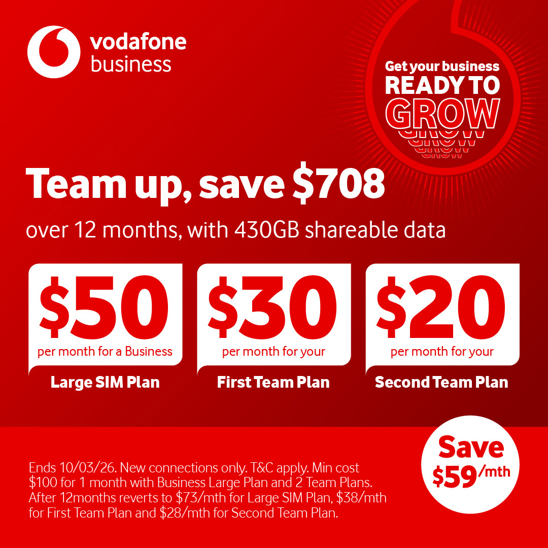 Vodafone Business Australia  Facebook ad