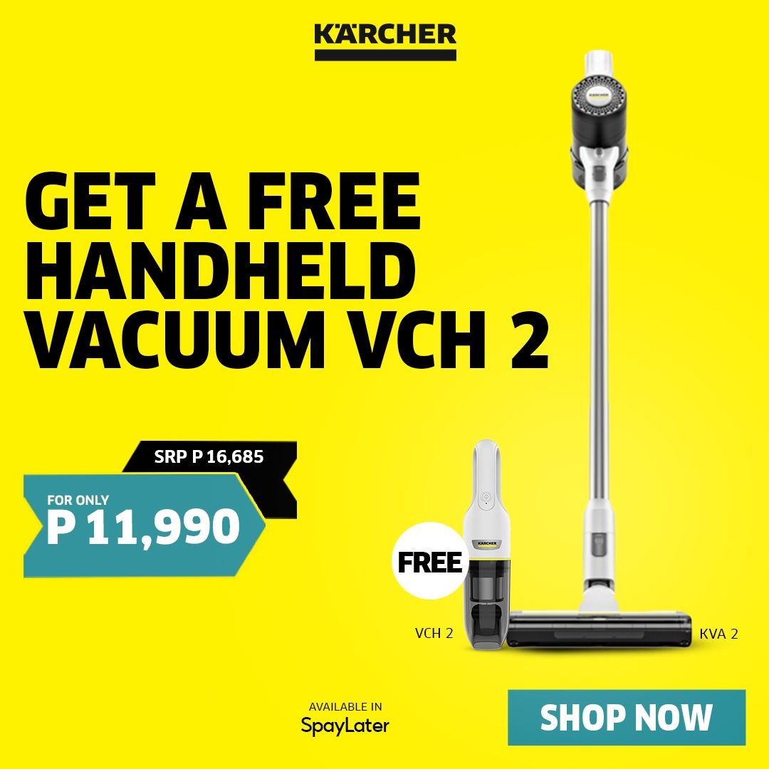 Kärcher Facebook ad: KVA 2 Lightweight Vacuum with FREE VCH 2 Handleld Vacuum