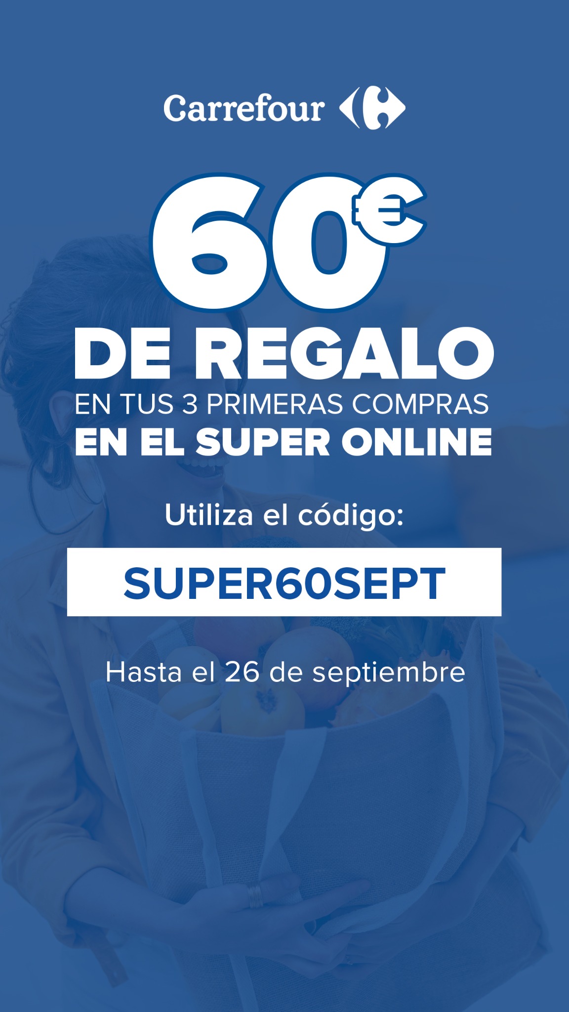 Carrefour Facebook ad: ¡60€ DE REGALO!