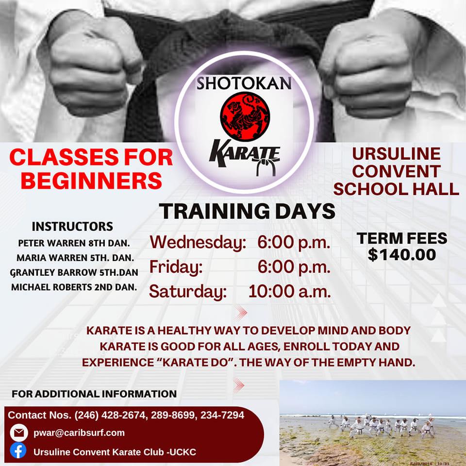 Ursuline Convent Karate Club -UCKC Facebook ad