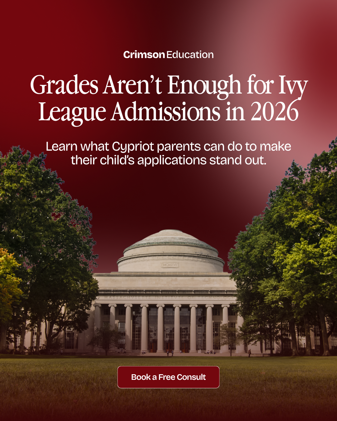 Crimson Education Facebook ad