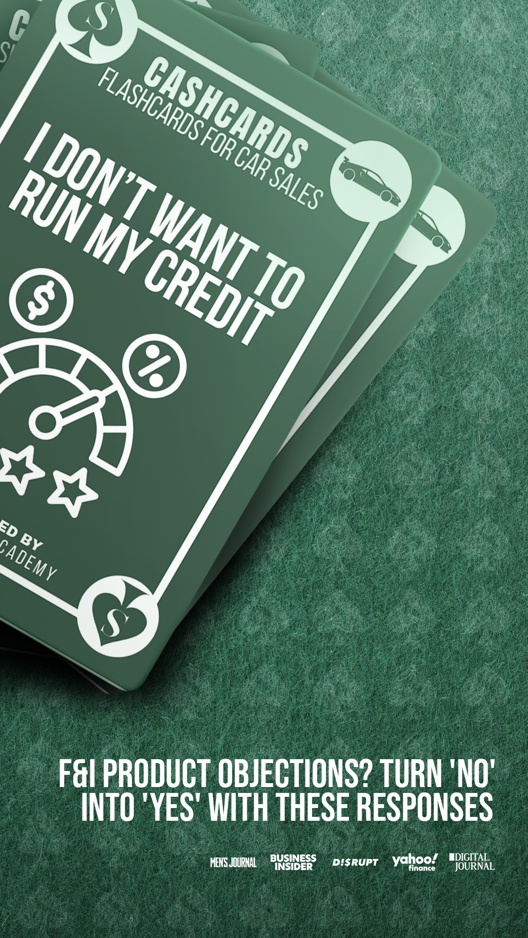 Jordan Stupar Facebook ad: How top closers handle 'I don't want to run my credit.'