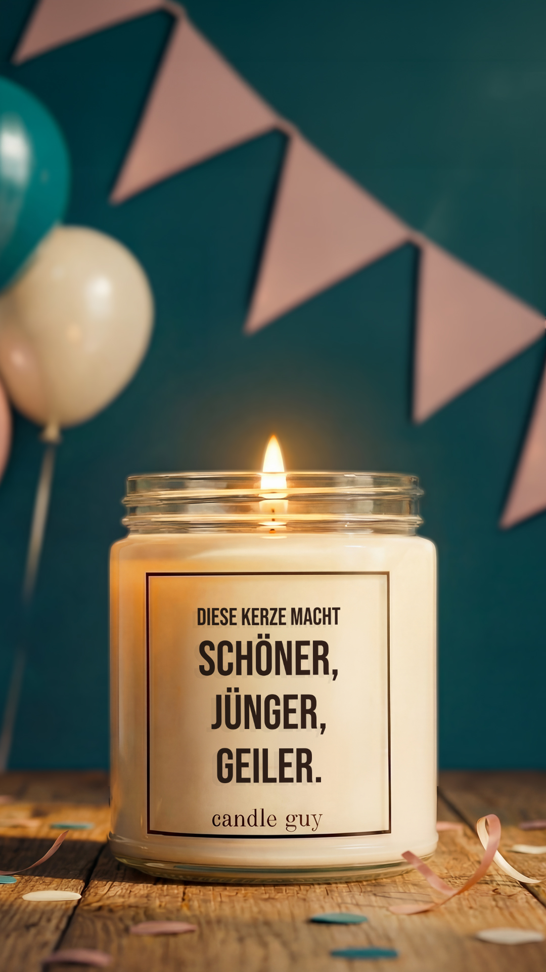Candle guy Facebook ad from May 15, 2026