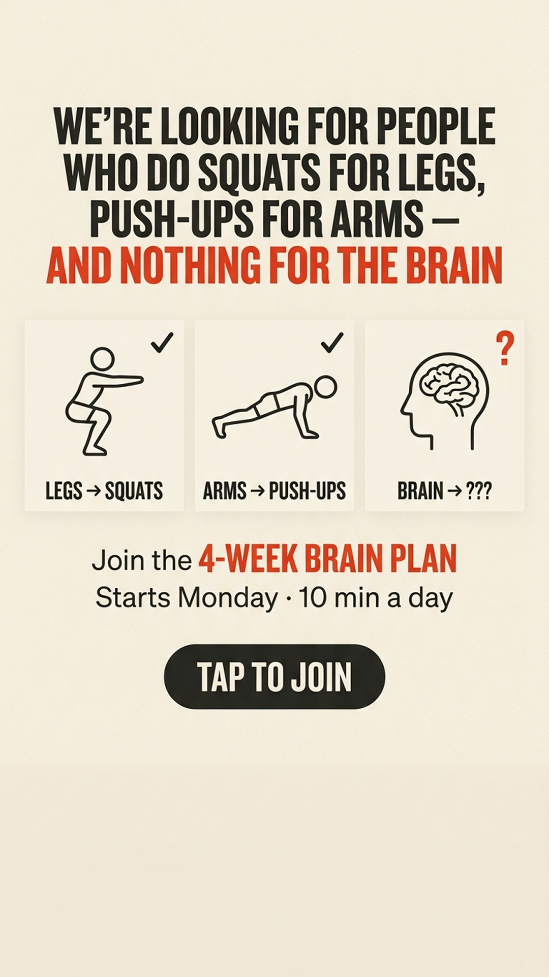 Impulse: Brain Training & Self-Discovery Facebook ad