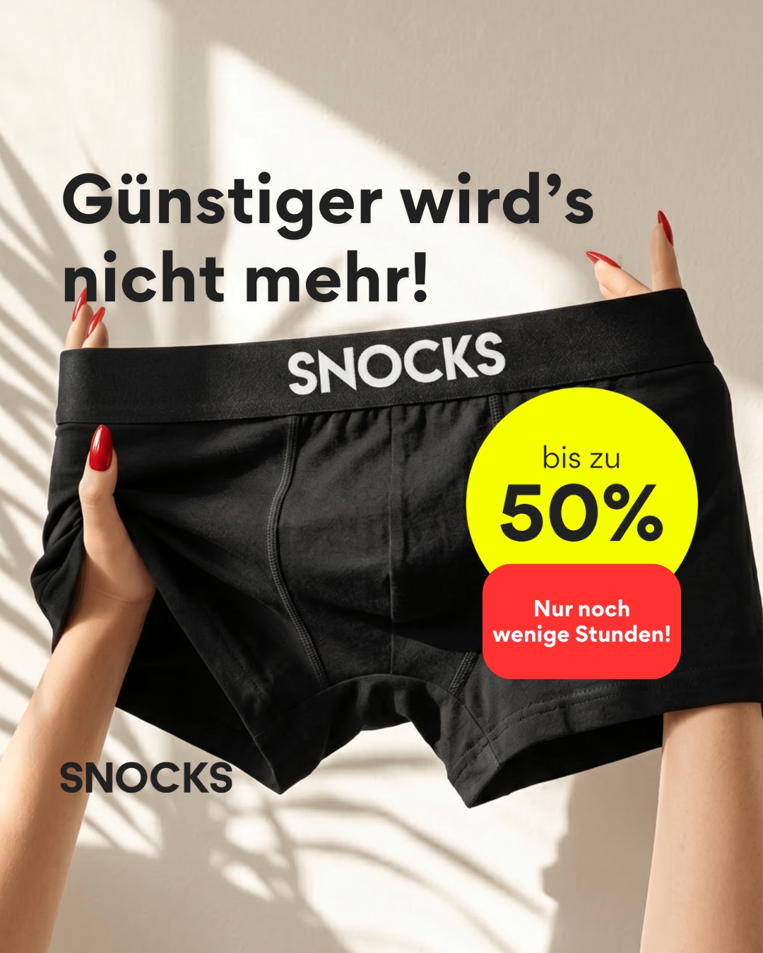 Snocks Facebook ad