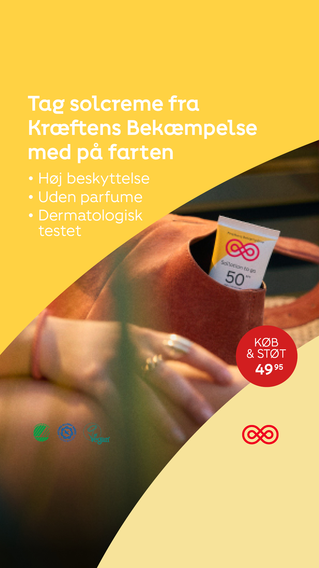 Kræftens Bekæmpelse Facebook ad from Jun 8, 2026
