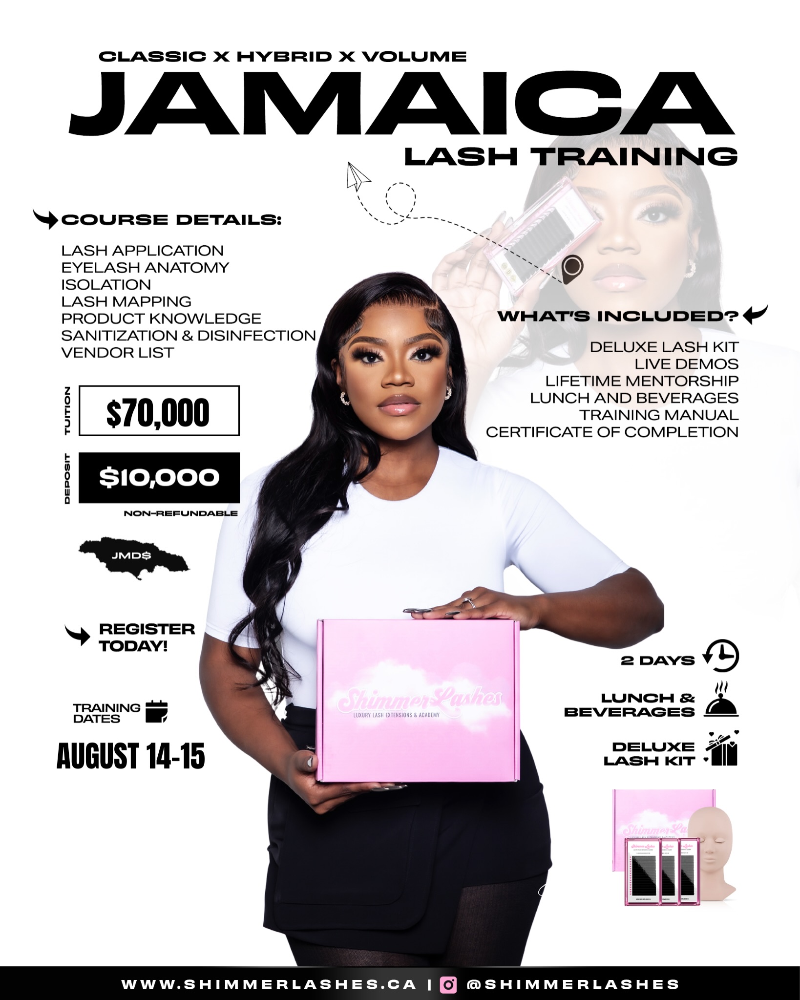 shimmerlashes Facebook ad