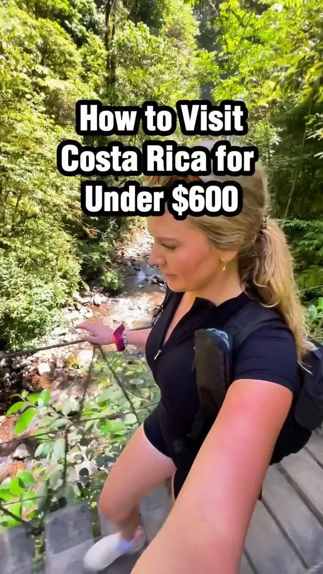 Shelby Reicks Travels Facebook ad: how to visit Costa Rica for UNDER $600
