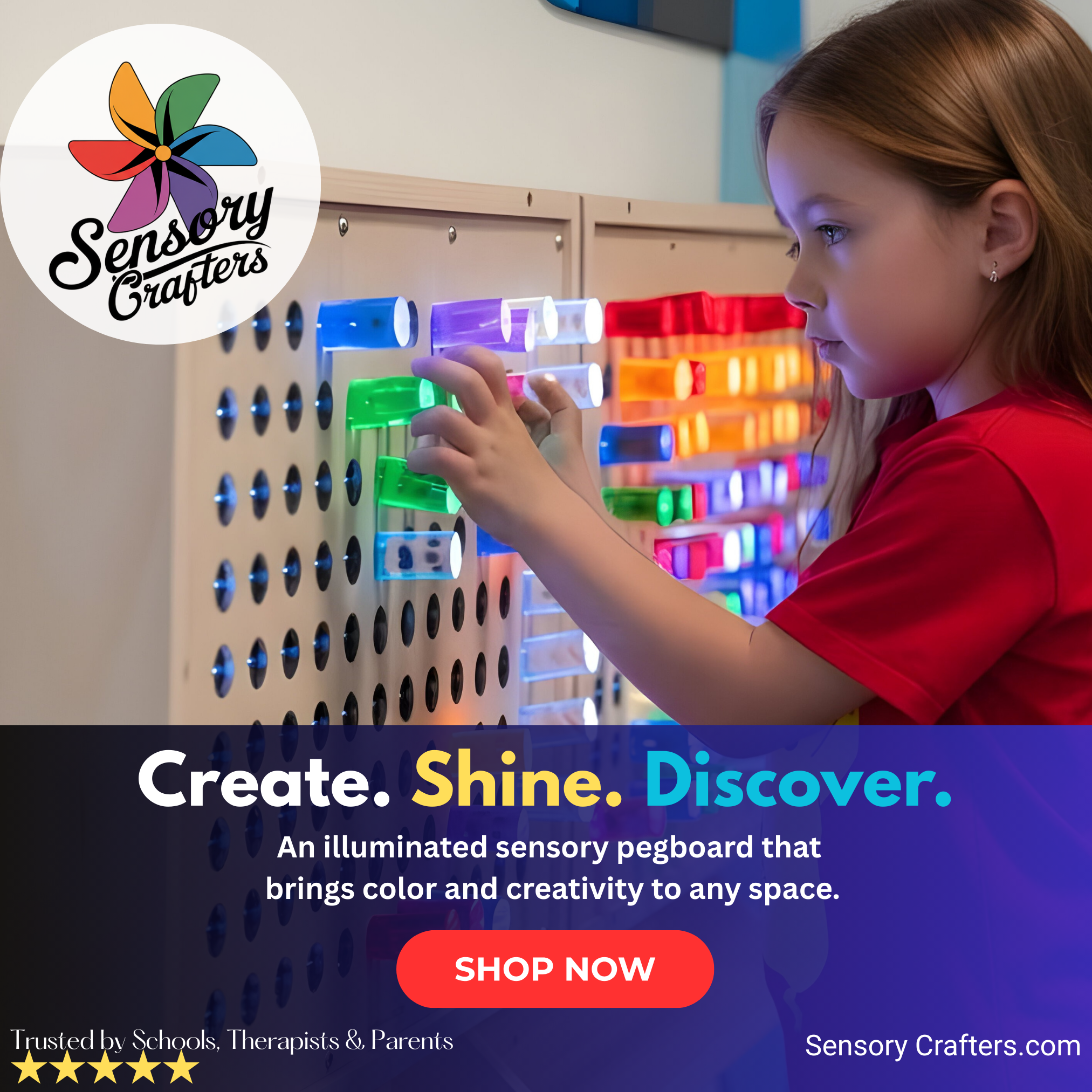 Sensory Crafters Facebook ad