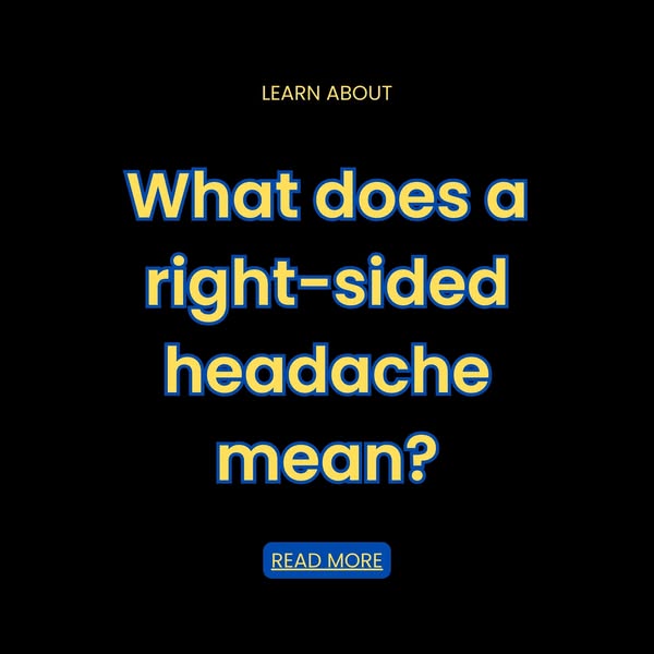Popular Searches Facebook ad: Read More About What a Right-Sided Headache Means