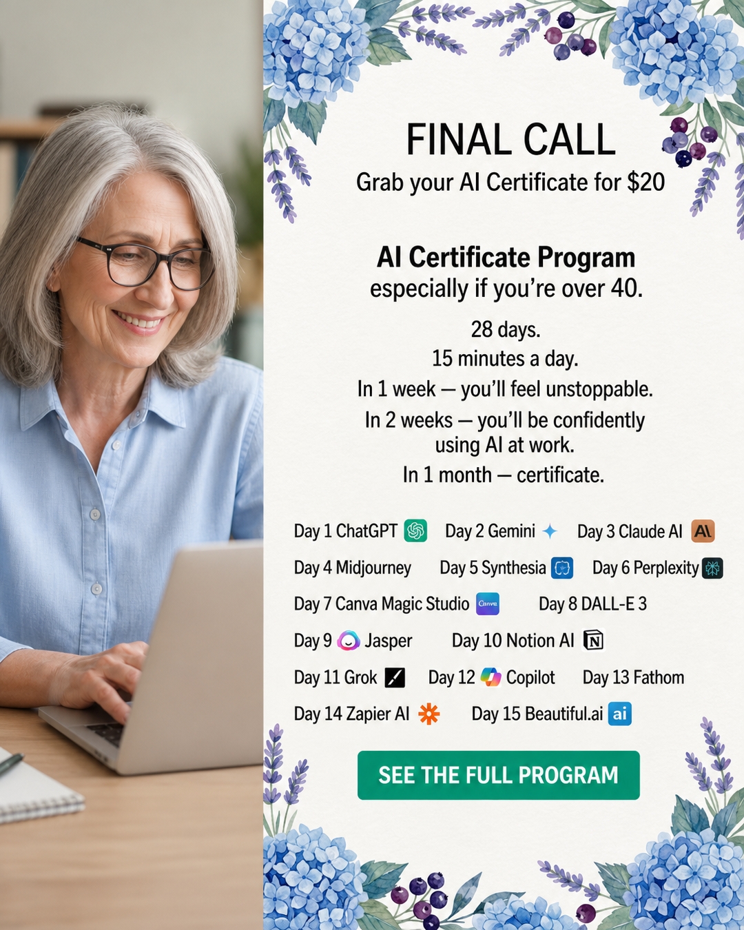 AI Weekly Facebook ad