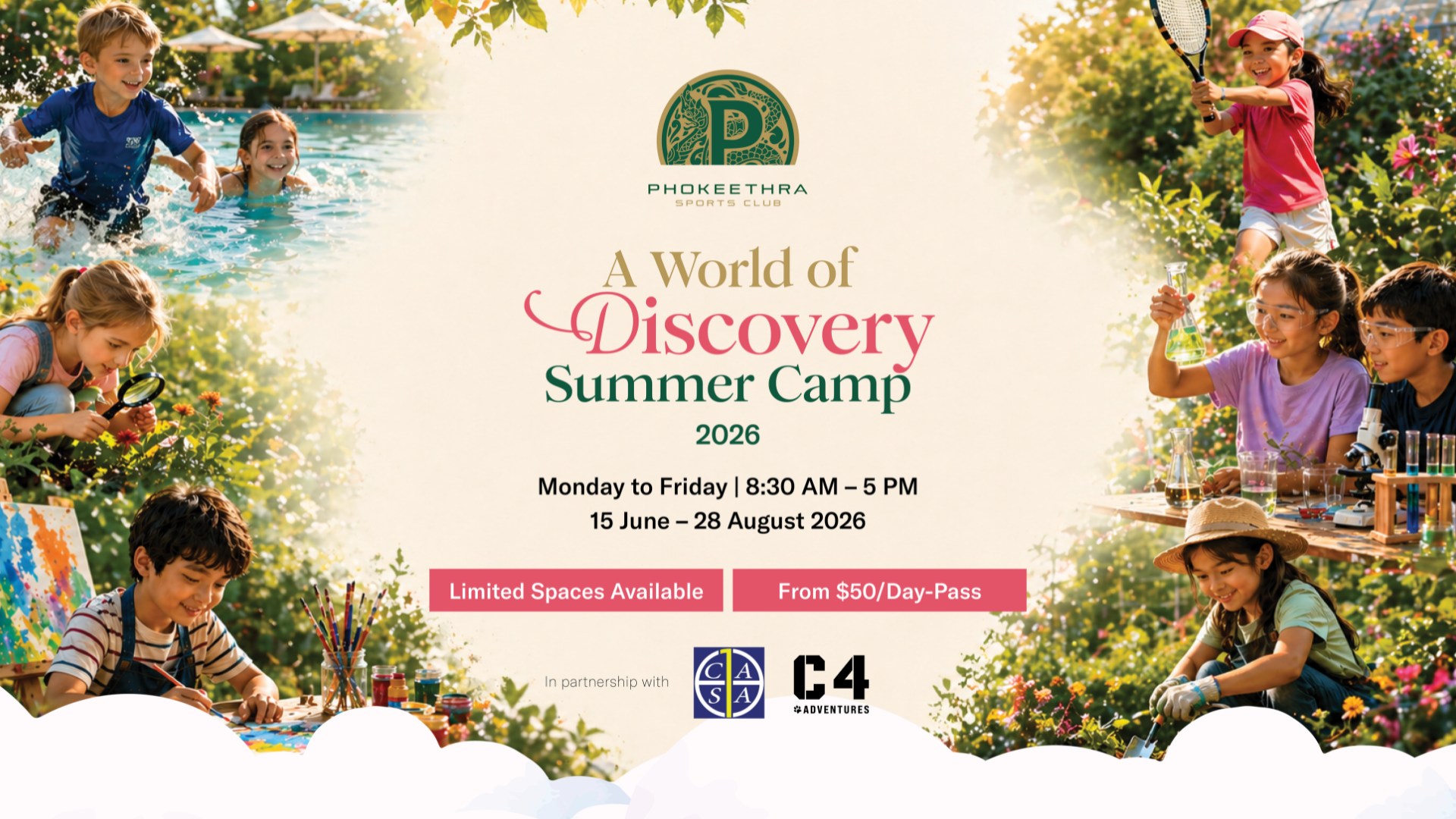 Phokeethra Sports Club Facebook ad: This summer, let your kids discover new passions…